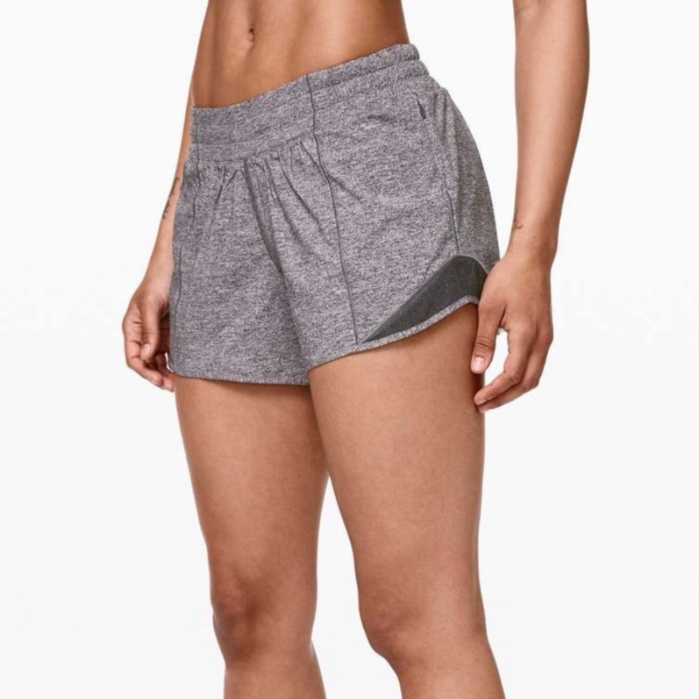 Lululemon Hotty Hot Shorts Heather Grey 4"